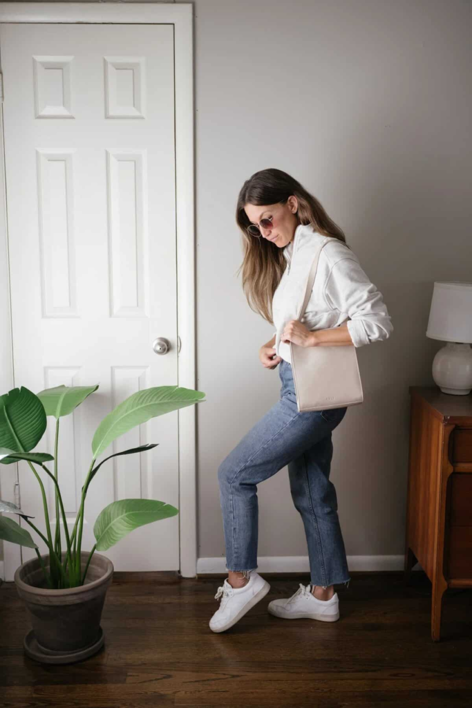 Casual Chic with White and Denim
