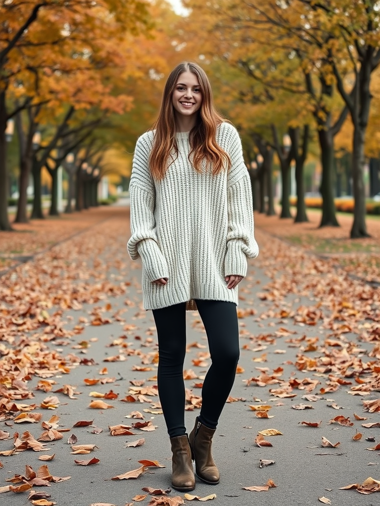 Oversized Sweater and Leggings
