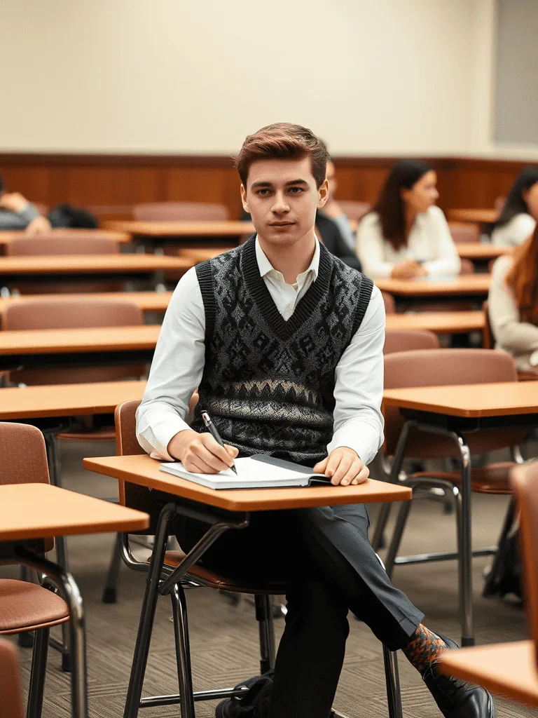 17. The Scholarly Sweater Vest