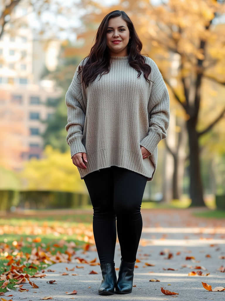 Cozy Oversized Sweater and Leggings
