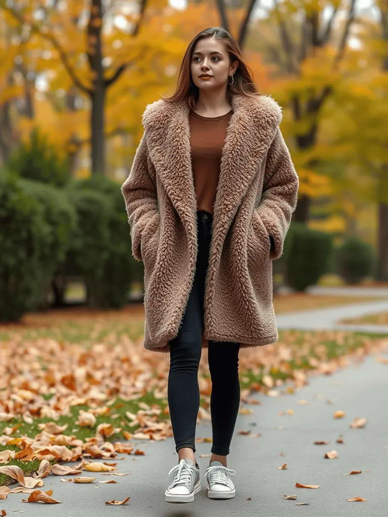Teddy Coat and Leggings