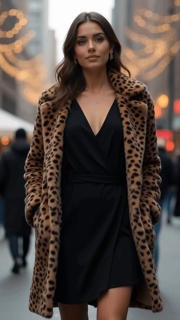 Wrap Dress and Statement Coat