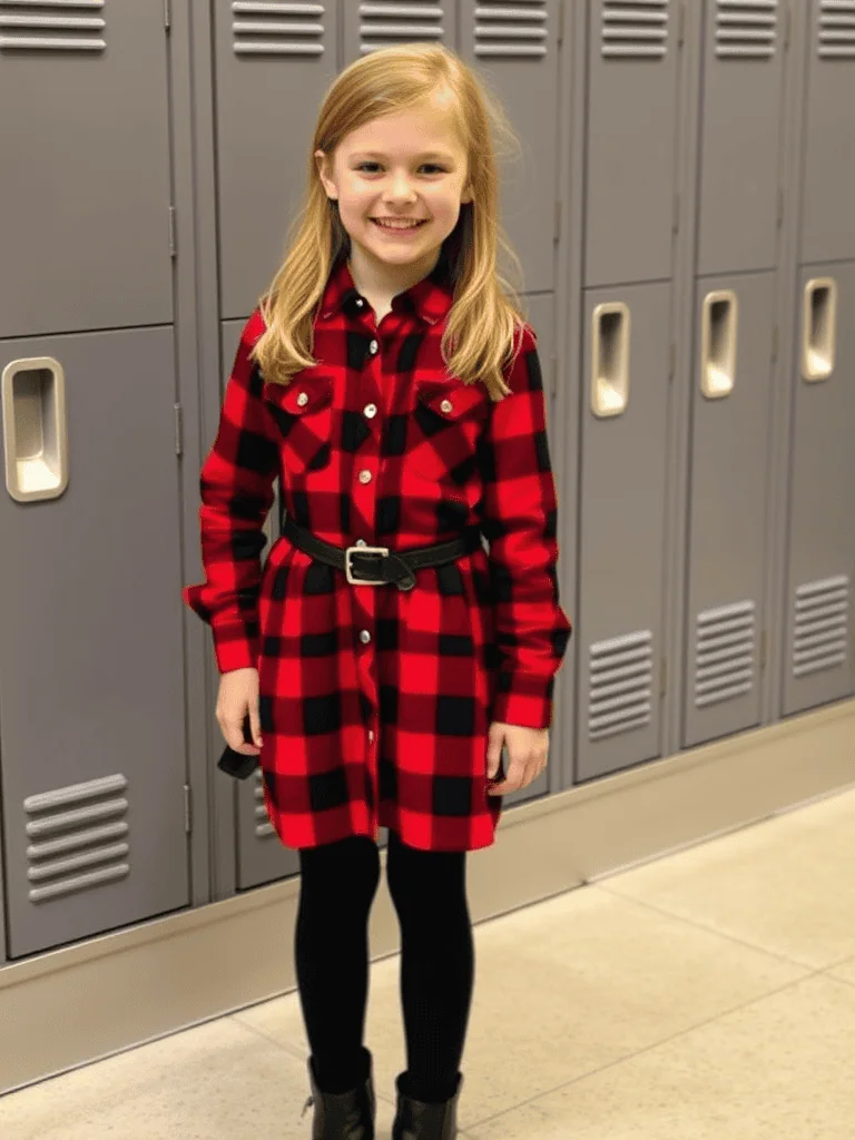 Plaid Shirt Dress