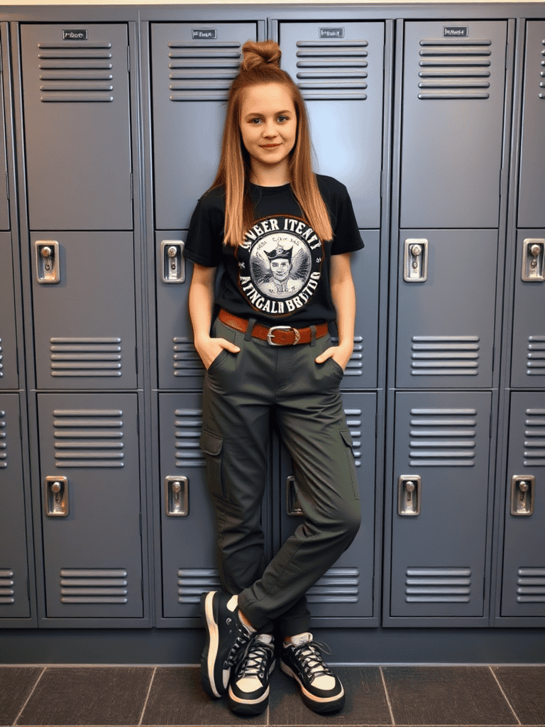 Graphic Tee and Cargo Pants