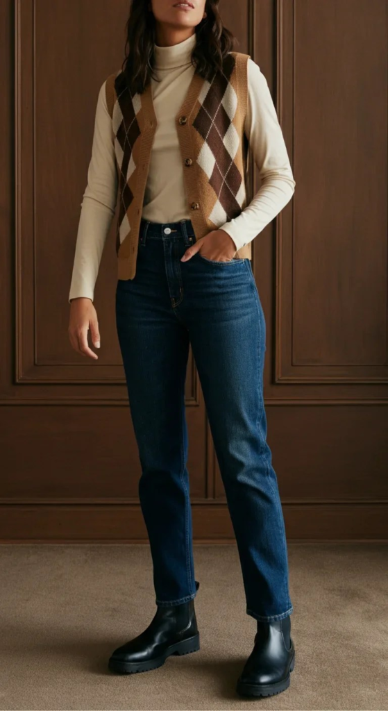 Sweater Vest Layer Look