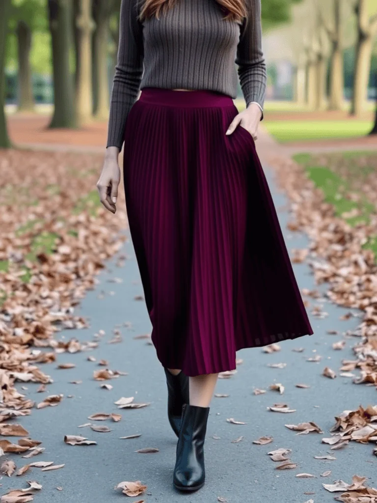 10. The “Midi Skirt Magic” Look
