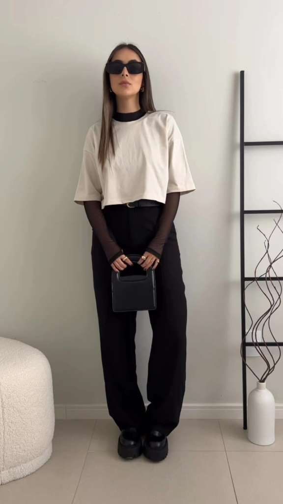 Minimalist Monochrome with Elevated Accessories
