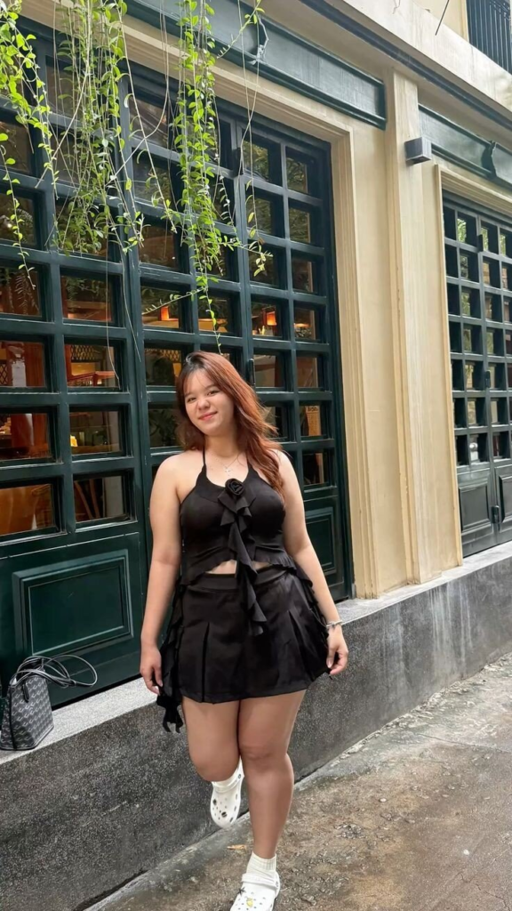 Black Crop Top with Bow Detail
