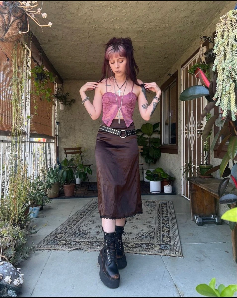 Corset Top with Studded Belt
