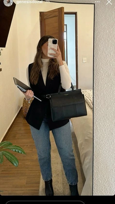 Blazer and Jeans: Timeless Professional Chic
