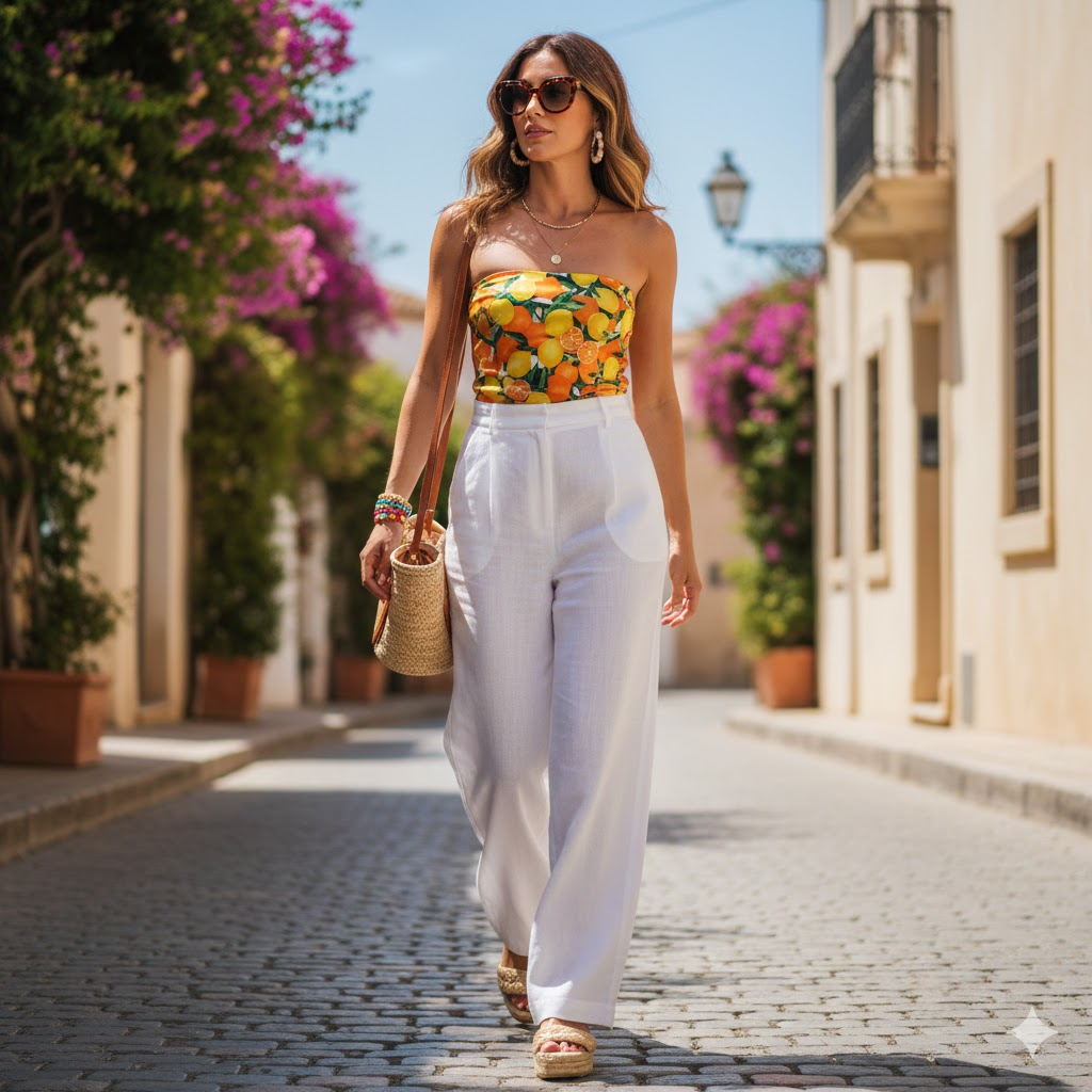 Bandeau Top Summer Look
