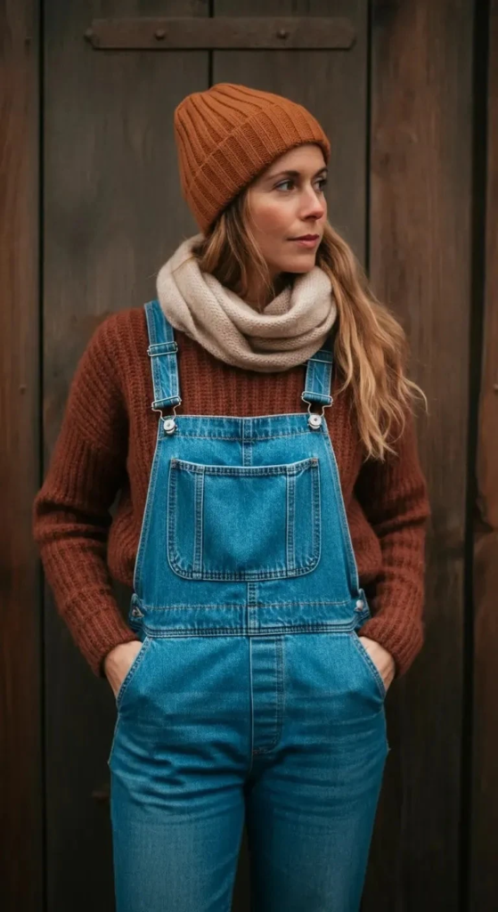 4. Denim Overalls