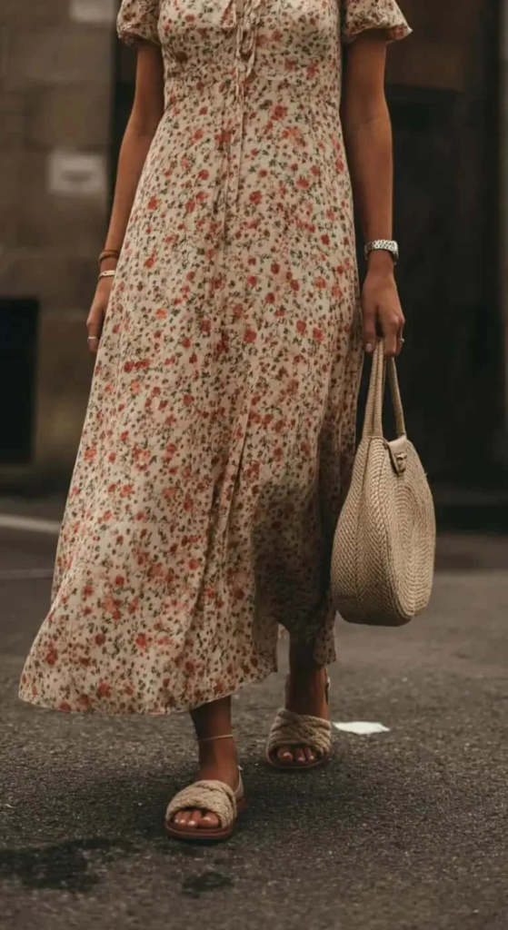 1. Floral Maxi Dress