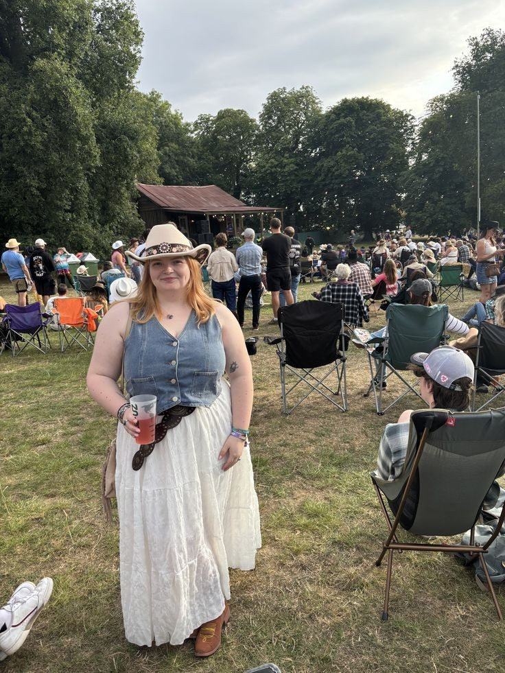 11. Cream Blouse with Floral Skirt
