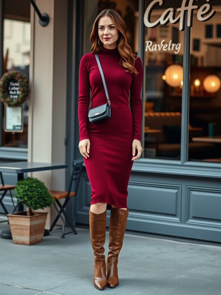 3. Midi Sweater Dress