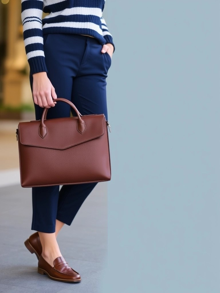 13. Cropped Trousers and Loafers