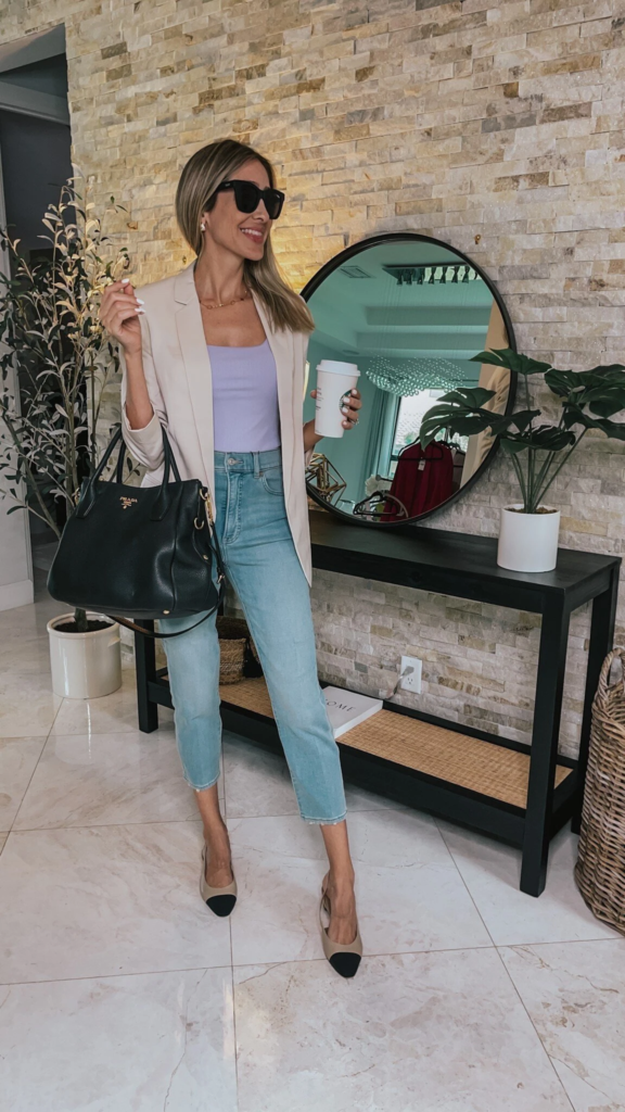 Chic Casual in Cream Blazer