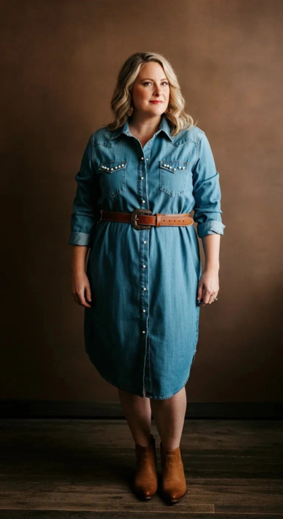 Western Shirt Dress