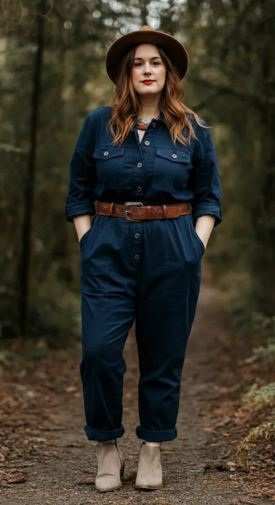 Jumpsuit with Western Belt