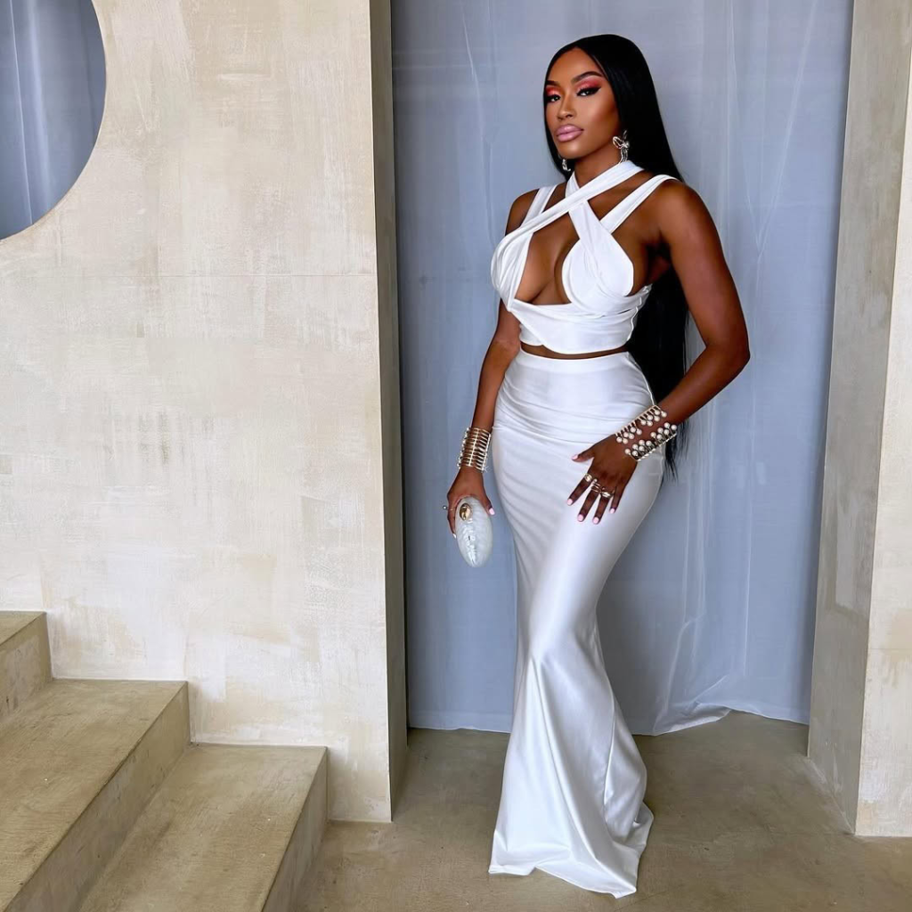 Sultry Crossover Crop and Mermaid Skirt