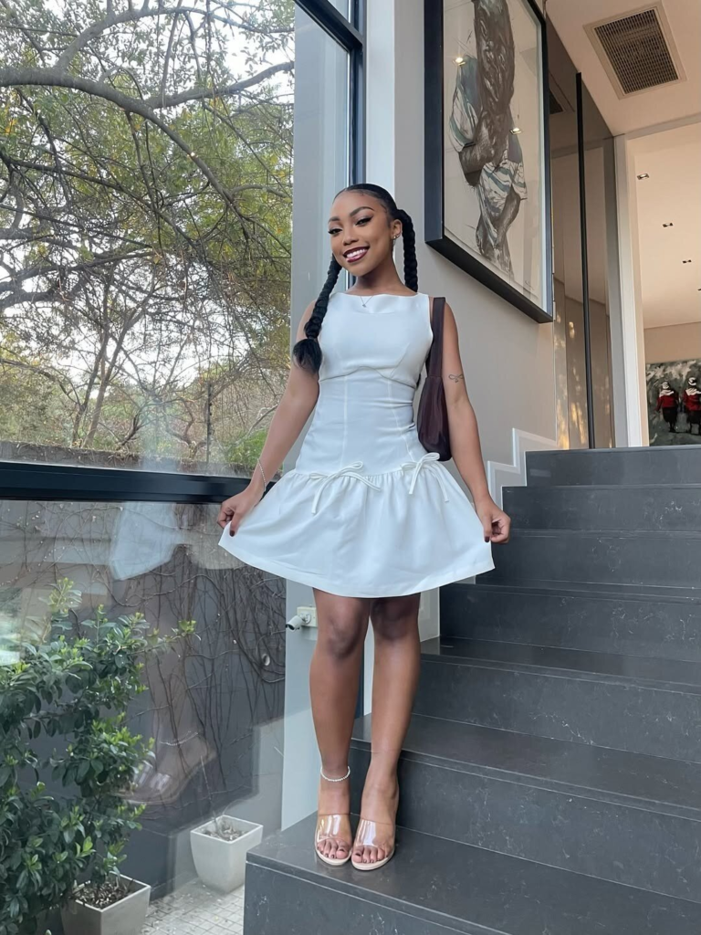 Flirty White Fit-and-Flare Dress