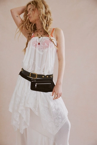 Cream Lace with Statement Studded Belt